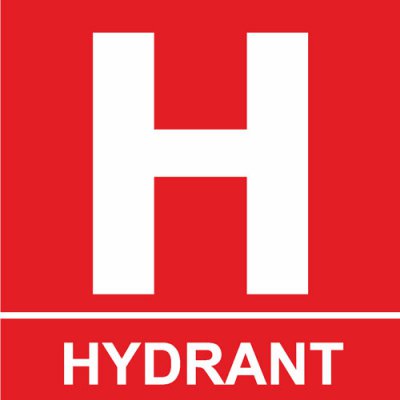Samolepka Hydrant 150 x 150 mm
