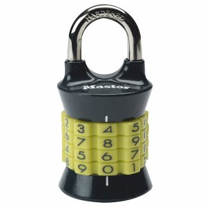 Master Lock 1535EURDCOL kombinační visací zámek vertikální - žlutý