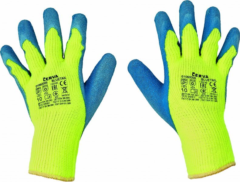 Pracovné a ochranné rukavice - tepelná riziká