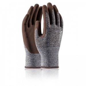 Máčené rukavice ARDON®NATURE TOUCH - s prodejní etiketou, hnědé