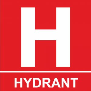 Samolepka Hydrant 150 x 150 mm