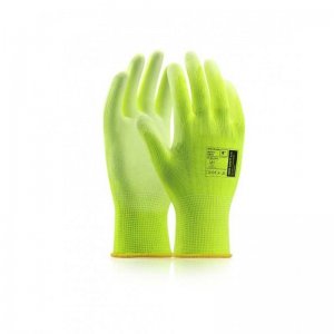 Máčené rukavice ARDONSAFETY/BUCK žlutá 10/XL - s prodejní etiketou DOPRODEJ