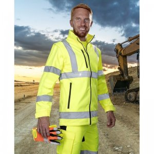 Bunda softshelová ARDON®REF501 Hi-Vis žltá 4XL