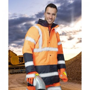 Bunda zimná hi-viz ARDON®REF602 oranžovo-modrá 4XL