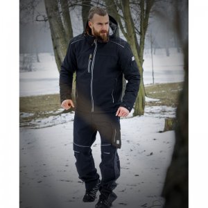 Bunda soft. ARDON®VISION ZIMNÁ pánska, čierno-oranžová 4XL