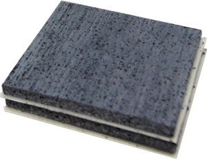 PROTECTA® FR Graphite Plate Vorgeformte selbstklebende Intumeszenzplatte für Mauerkasten 45 x 45 mm