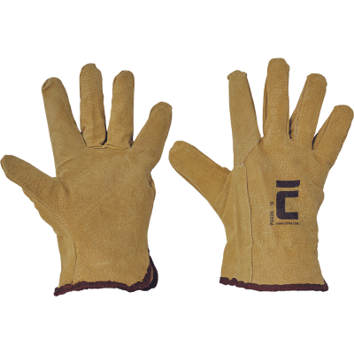 Pracovní a ochranné rukavice Červa PIGEON - vepřová kůže - 12 párů