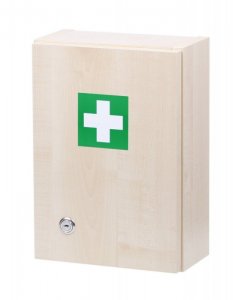 Nástěnná lékárnička pro 5 osob - dekor dřevo