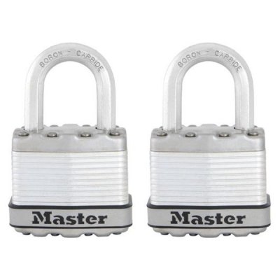 Master Lock Excell M1EURT set 2ks titanových visacích zámků 45 mm