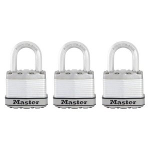Master Lock Excell M1EURTRI set 3ks titanových visacích zámků 45 mm