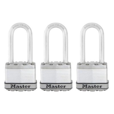 Master Lock Excell M1EURTRILH set 3ks titanových visacích zámků 45 mm