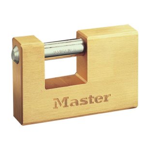 Master Lock 606EURD mosazný obdélníkový visací zámek 60 mm