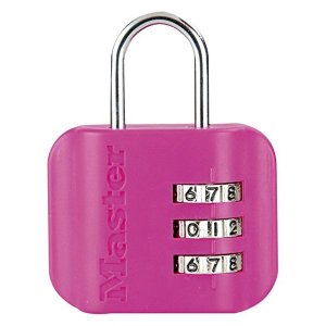 Master Lock 4670EURDCOL  visací zámek pro zavazadla - růžový
