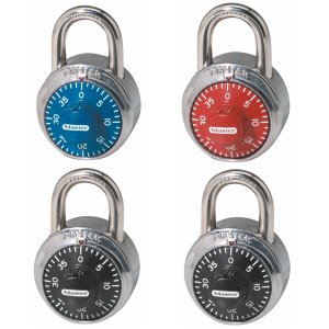 Master Lock 1503EURD set kombinačních  visacích zámků 48 mm (1 balení / 4 ks)