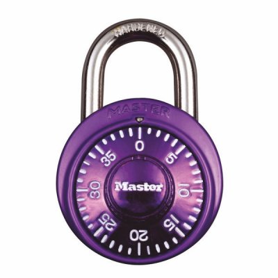 Master Lock 1530EURDCM kombinačný visiaci zámok 48 mm - fialový