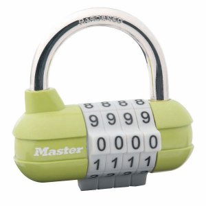 Master Lock 1523EURD kombinačný visiaci zámok horizontálne - zelený