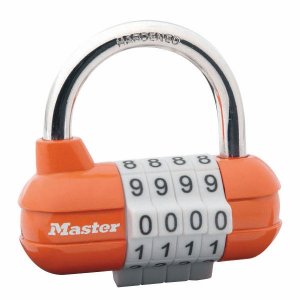 Master Lock 1523EURD kombinačný visiaci zámok horizontálne - oranžový