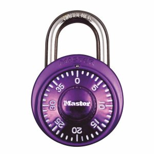 Master Lock 1533EURD kombinačný visiaci zámok 38 mm - fialový