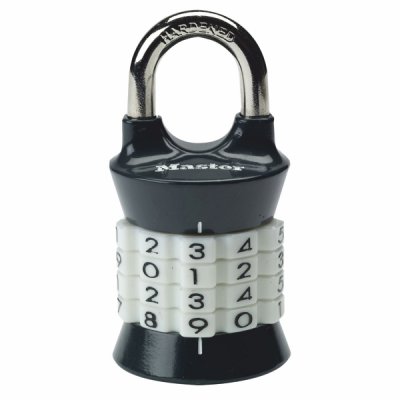 Master Lock 1535EURDCOL kombinační visací zámek vertikální - bílý