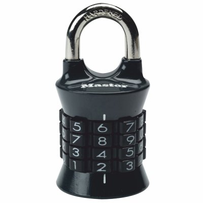 Master Lock 1535EURDCOL kombinační visací zámek vertikální - černý