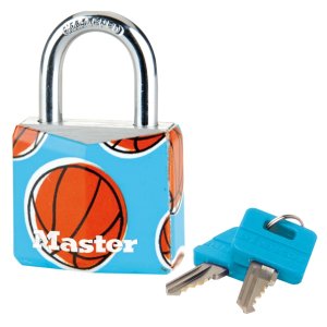 Master Lock 9130EURDPSP_basketball visiaci zámok z pevného hliníka 30 mm