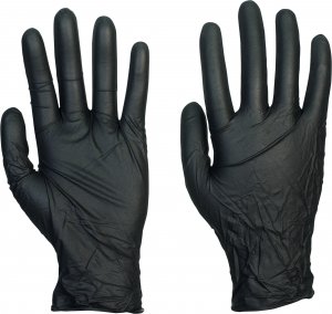 medaSEPT jednorázové nitrilové rukavice 100 ks - čierne