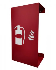 Designový nástěnný kryt pro hasicí přístroj Huracan