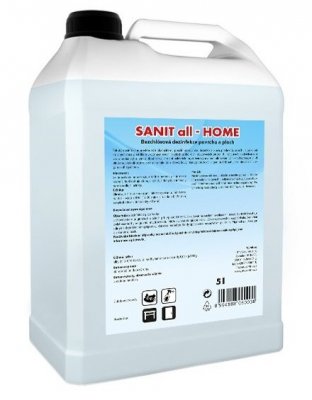 Dezinfekce povrchů a ploch bez chlóru Sanit ALL HOME - 5 l