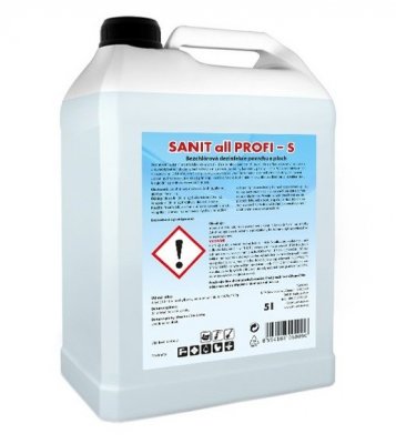 Čisticí a dezinfekční prostředek na mytí sanitárních prvků Sanit ALL-PROFI S - bez chlóru