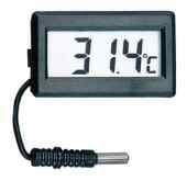 Digitales Thermometer mit Außen-Sensor - schwarz