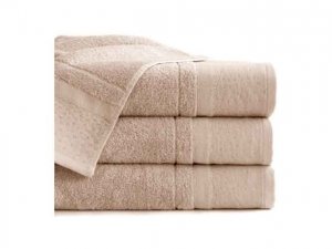 Bavlněný ručník Rosa 70 x 140 cm – béžová