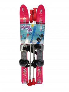 Detské mini lyže - Baby ski (ružové)