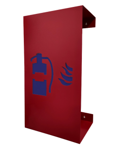 Nástenný kryt pre hasiaci prístroj Huracan červený s modrým