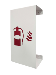 Nástěnný kryt pro hasicí přístroj Huracan bílý s červeným