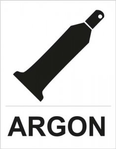 Samolepka Argon 150 x 210 mm