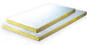 Tepelná izolace z kamenné vlny opatřena protipožárním nátěrem PROTECTA® FR Board