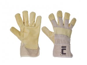 Červa JAY pracovné a ochranné rukavice - bravčová koža - balenie 12 párov