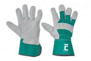 Pracovní a ochranné rukavice Červa EIDER - hovězí kůže - 12 kusů