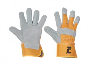 Červa EIDER pracovné a ochranné rukavice - hovädzia koža - balenie 12 párov