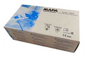 Jednorázové latexové rukavice MAPA Professional - 100 ks